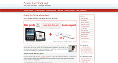 Desktop Screenshot of gratis.surf-stick.net